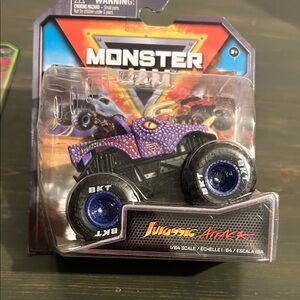 MONSTER JAM Jurassic Attack Purple Truck Toy